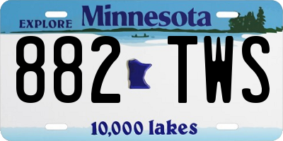 MN license plate 882TWS