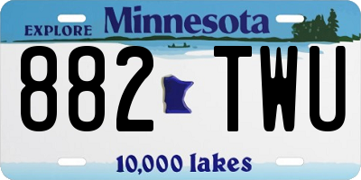 MN license plate 882TWU