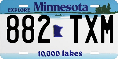 MN license plate 882TXM