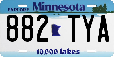 MN license plate 882TYA