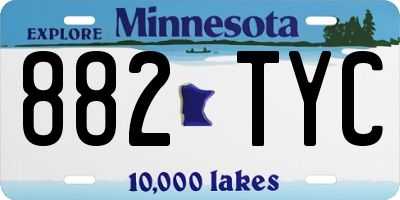 MN license plate 882TYC