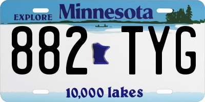 MN license plate 882TYG