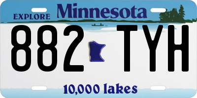 MN license plate 882TYH