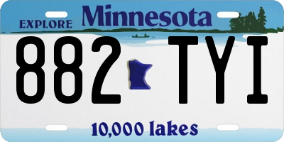 MN license plate 882TYI