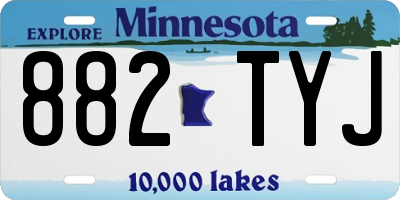MN license plate 882TYJ