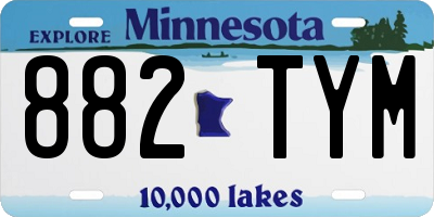 MN license plate 882TYM