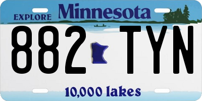 MN license plate 882TYN