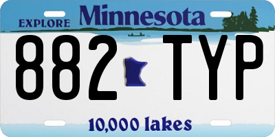 MN license plate 882TYP