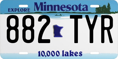 MN license plate 882TYR