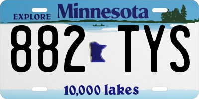 MN license plate 882TYS