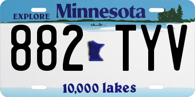 MN license plate 882TYV