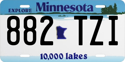 MN license plate 882TZI