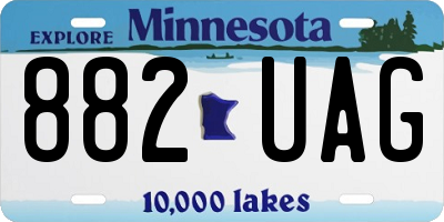 MN license plate 882UAG