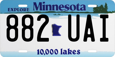 MN license plate 882UAI