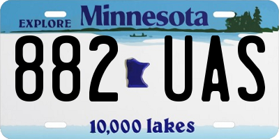 MN license plate 882UAS