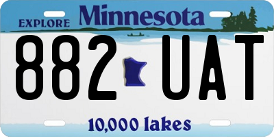 MN license plate 882UAT