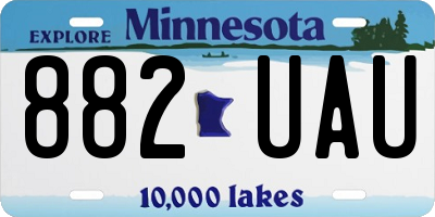MN license plate 882UAU