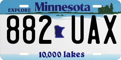 MN license plate 882UAX