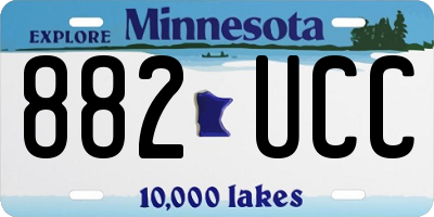 MN license plate 882UCC