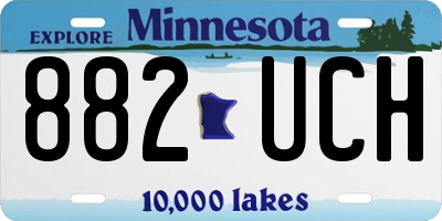 MN license plate 882UCH