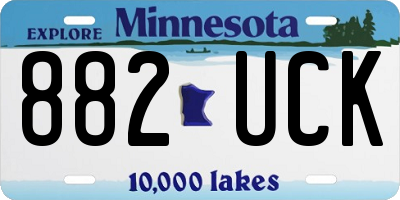 MN license plate 882UCK