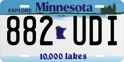 MN license plate 882UDI