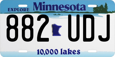 MN license plate 882UDJ