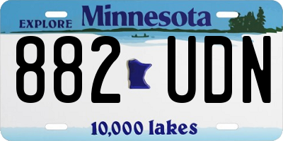 MN license plate 882UDN