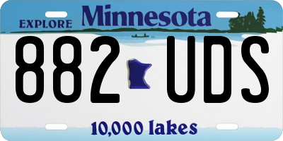 MN license plate 882UDS