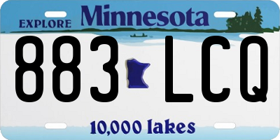 MN license plate 883LCQ