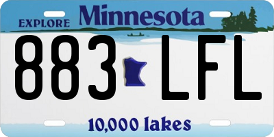 MN license plate 883LFL