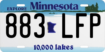 MN license plate 883LFP
