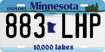 MN license plate 883LHP