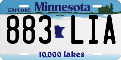 MN license plate 883LIA