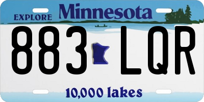 MN license plate 883LQR