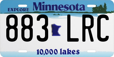 MN license plate 883LRC
