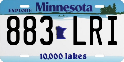MN license plate 883LRI
