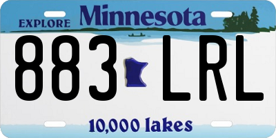 MN license plate 883LRL