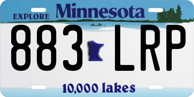 MN license plate 883LRP