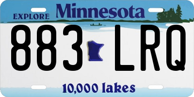 MN license plate 883LRQ