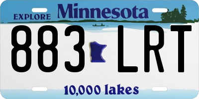 MN license plate 883LRT