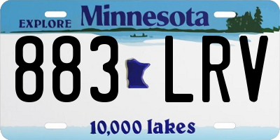 MN license plate 883LRV