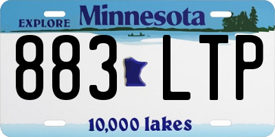 MN license plate 883LTP