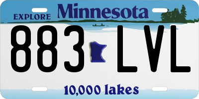 MN license plate 883LVL