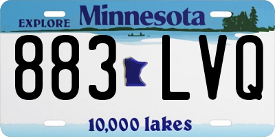 MN license plate 883LVQ
