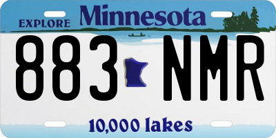 MN license plate 883NMR