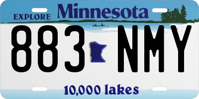 MN license plate 883NMY