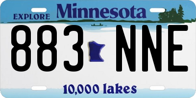 MN license plate 883NNE