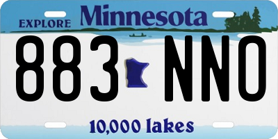 MN license plate 883NNO