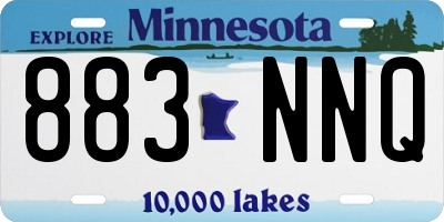 MN license plate 883NNQ